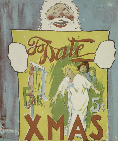 To Date / For XMAS / 5¢ / 1895Will R. Barnes (American, born Australia; 1851–1939)Color lithographTh