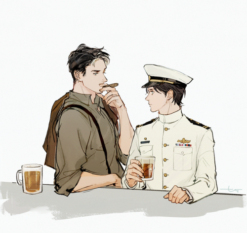 Hooligan!Jason / Navy Officer!Tim (with a slightly NSFW sequel)- Do you know what are navy's traditi