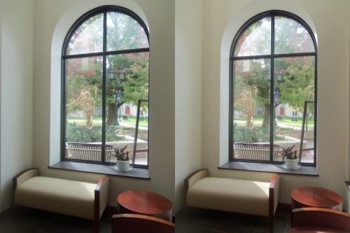 Out the window Cross your eyes a little to see these photos in full 3D. (How to view stereograms)