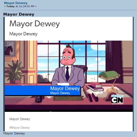 Mayor Dewey