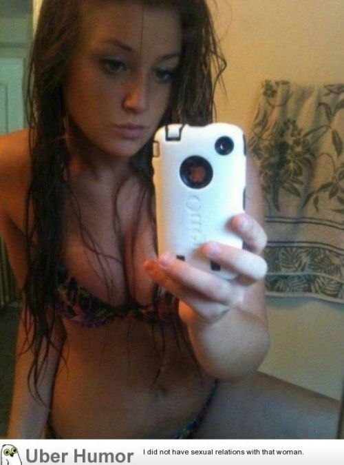 Young teen girl mirror selfies