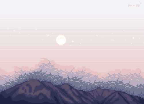 stardust-specks: Winter Moon / mountains of my home town(do not repost my pictures or delete my capt