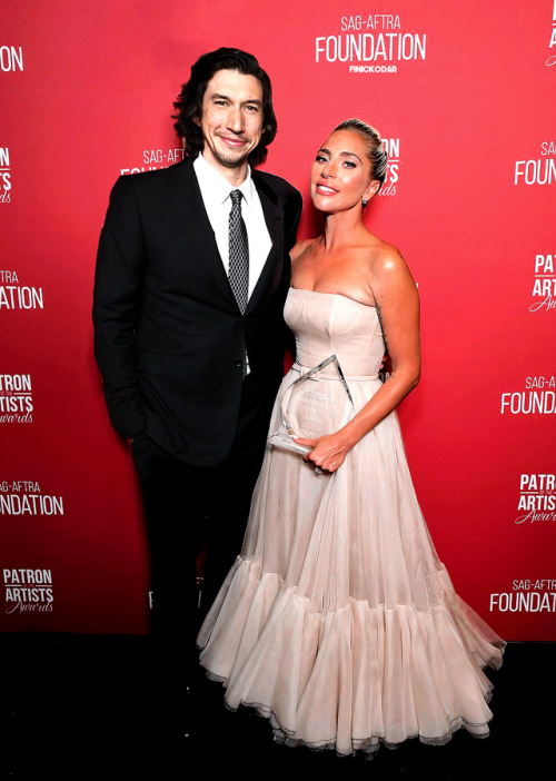 sylars:Adam Driver and Lady Gaga attend the The SAG-AFTRA Foundation 3rd Patron of the Artists Award