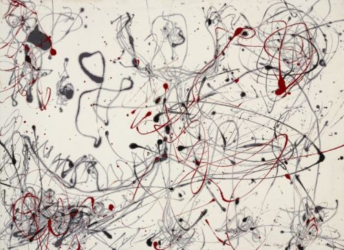 lonequixote:Number 4 (Gray and Red) Jackson Pollock