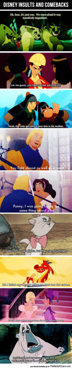 srsfunny:  Best And Wittiest Disney Comebacks