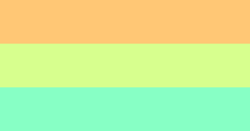 Neopronouns Omni (top) and Nounpronouns Pan (bottom).I adjusted the bottom stripe one the omni flag 