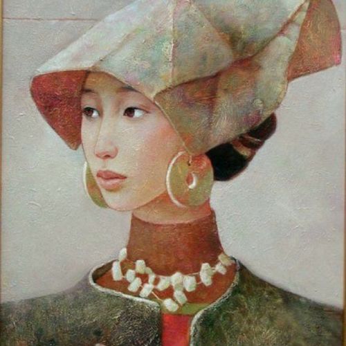 cafeinevitable:portrait painting by Mongolian artist Xue Mo