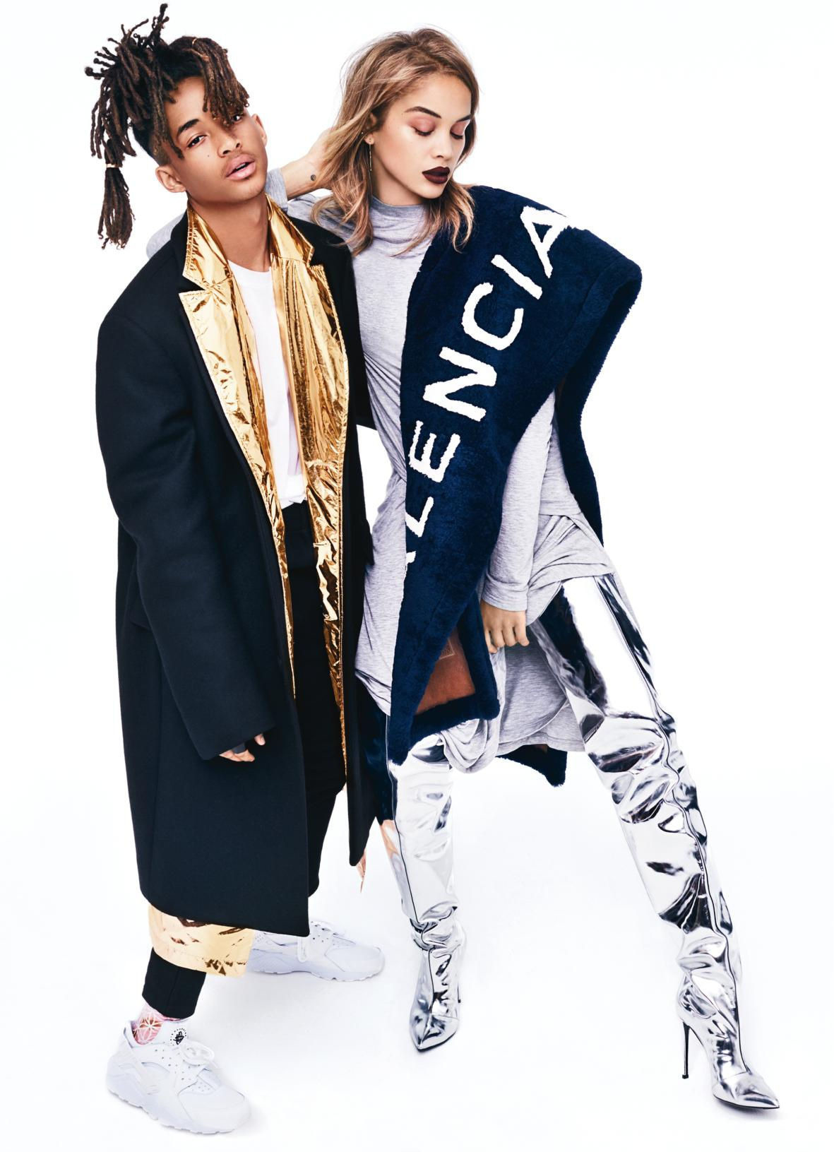 joynavon:  celebritiesofcolor:  Jaden Smith and Jasmine Sanders for Glamour Magazine