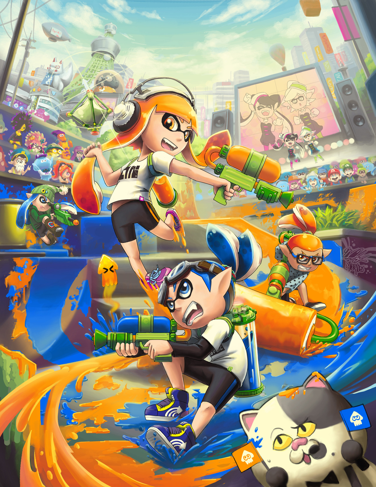 turf wars splatoon 2 logo turf wars splatoon 2 logo