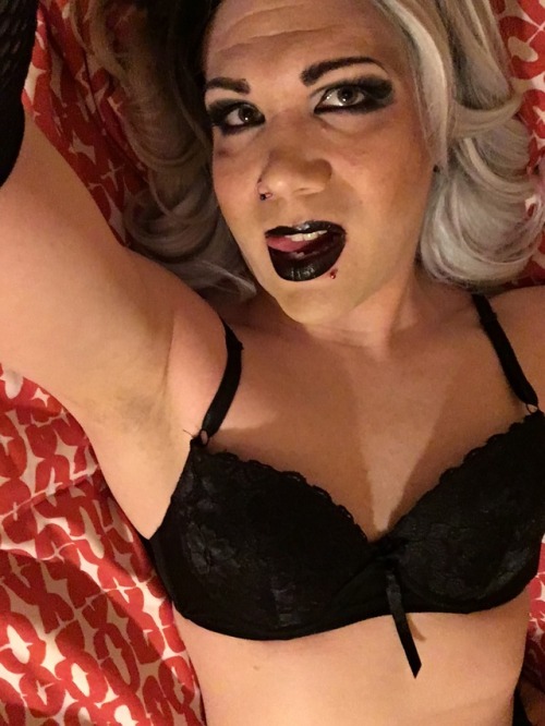 Just relaxing in lingerie!