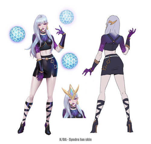 lolskinconcepts - KDA Fan Skins by Shen YH