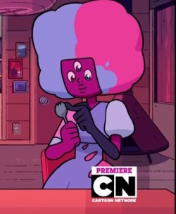 Love-Takes-Work: Best Frame. Behold Garnet With Her Spork That Is All 