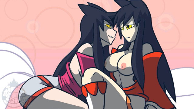unlimited-sexxy-works:  Ahri Yuri by twistedgrim Download the full animation and