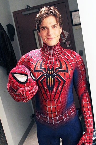 comandanteraven:  The many hot Spidermen of Broadway’s Spiderman Turn Off the Dark. Having them all together dressed like that would be the ultimate dream ;). Starting and finishing with Reeve Carney, in order: Matthew James Thomas, Jason Gotay, Brett