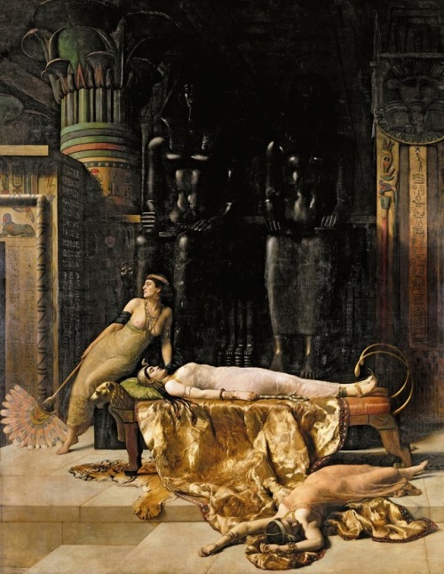 grandegyptianmuseum: The Death of Cleopatra, 1910 John Collier (British, 1850-1934) Gallery Oldham, 