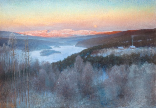 Anshelm Schultzberg (1862 - 1945) - Landscape from Jämtland, 1897.