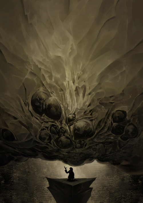 weirdletter:The Azathoth, by Ershao Guo, via ArtStation.