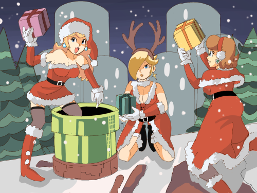 Merry Christmas 2020: Nintendo PrincessesCheck out the speed paint on YouTube: https://youtu.be/3qrC