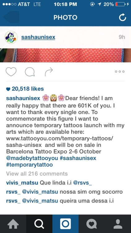 Here&rsquo;s what you need to know about the temporary tattoos! The post has also been shared to