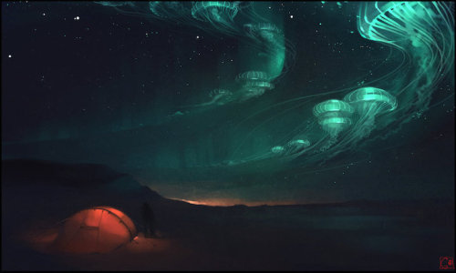 meromattandin:mymodernmet:Russian artist Alexandra Khitrova creates dreamy illustrations of animal s