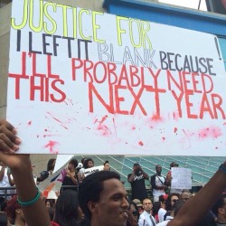 cofierce:  Protester in ATL for #MikeBrown #Ferguson