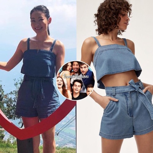 What: Arden Cho’s Wilfred Free Natalia Short ($76) and Wilfred Free Pasha Tank ($60) by @aritz