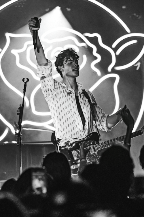 Shawn Mendes photographed by Miranda McDonald while performing at The Roxy Theatre in West Hollywood