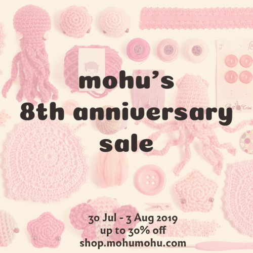 I’m having a sale because my shop is 8 years old this month! You can get 30% off crochet patterns, p