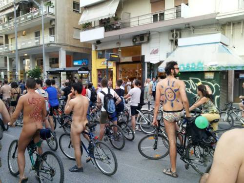 Porn Pics 6th naked bike ride of Thessaloniki 2013