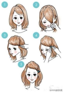 madeleineleine:  Simple hairstyles