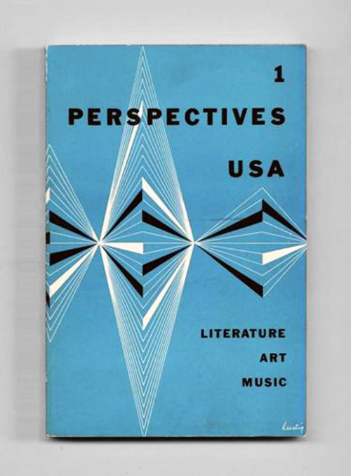 garadinervi:Alvin Lustig, cover for Perspectives USA 1, edited by James Laughlin, 1952