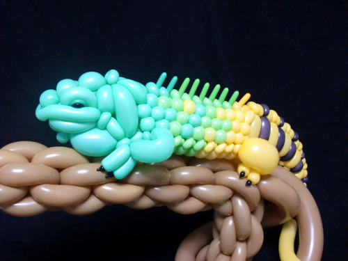 pussylightlytoasted: makeupandchucks: tastefullyoffensive: Balloon Animal Art by Masayoshi Matsumoto