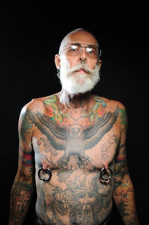 maybe-i-love-you-too-much:  sordilezas: “What about when you get old?”Tattooed Seniors answer the question.   Omg I love these people ♥