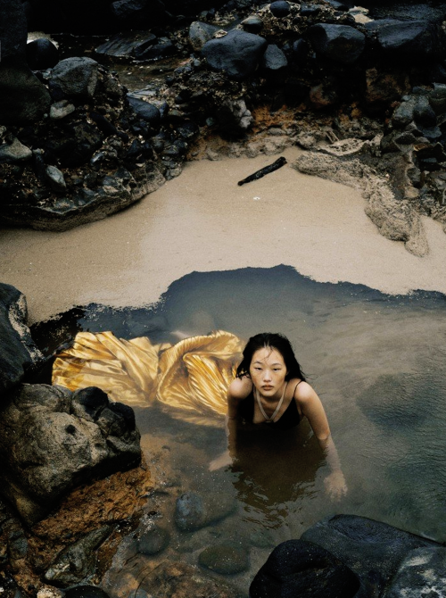 mehendi: Peng Chang in “Heat Wave” by Zhong Lin for Vogue Taiwan, 2022.