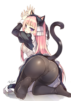 getyournekoshere:  Follow for more cute cat girls &lt;3