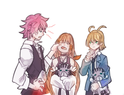 qbaysan:  Lauriam, Strelitzia and Elrena, with Chirithies.
