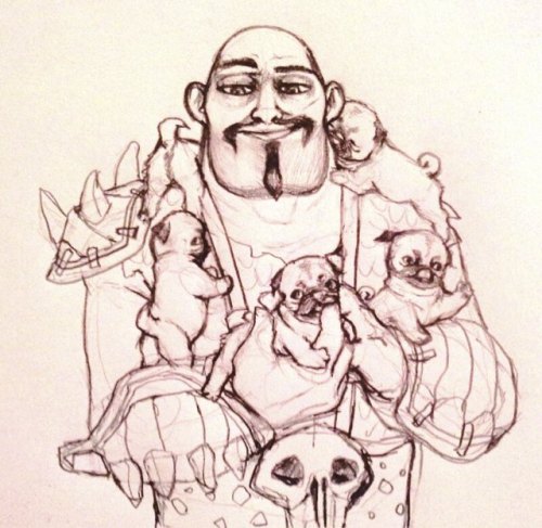 How Many Puggies On This Picture? 5 Or 6? You Decide. #Grimborns_never_die