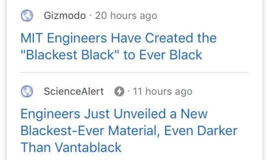 katy-l-wood:gingerlovesio:gingerlovesio::Vantablack™ is no longer the blackest black. Congratulations to MIT.Watch Stuart get the rights to this and ban anish kapoor from it SHHDGSFSGHDSHThis saga continues to be delightful.