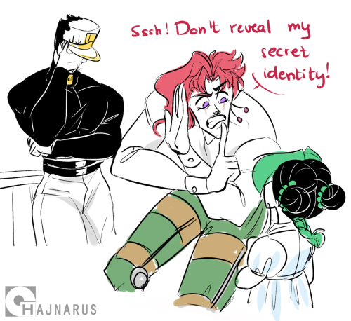 hajnarus: Mermaids are real?? :O anyway, I wanted to draw Kakyoin and Jolyne interaction