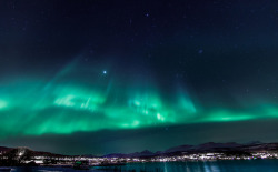 atraversso:  Sørreisa, Aurora Borealis show,