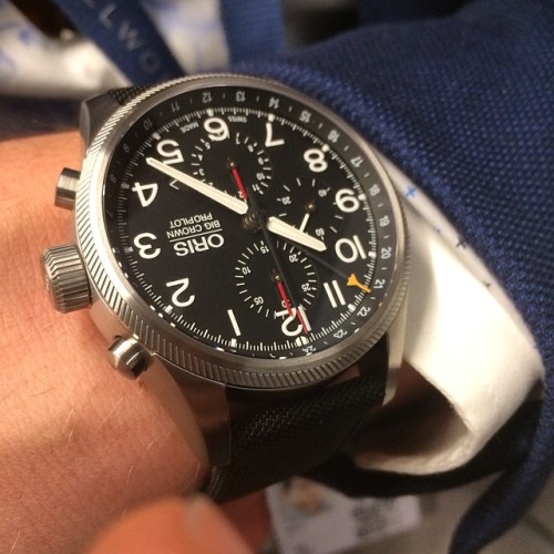 How do you like this new #Oris Big Crown ProPilot Chrono GMT? #baselworld2014