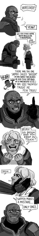 While drawing this comics it occurred to me… is Wrecker actually a SAPPER!?Like seriously&hel