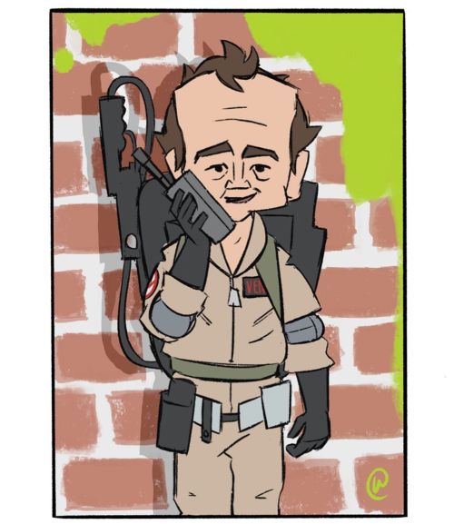 Third of #sixfanarts Thanks @living.bread.girl for the Venkman suggestion!#illustration #ghostbuster