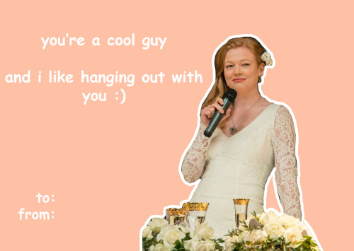 superangsty:some succession valentines from me to youbonus: