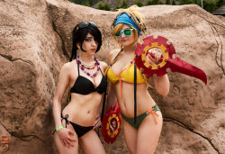 cosplayfanatics:  Bikini Lulu and Rikku 1