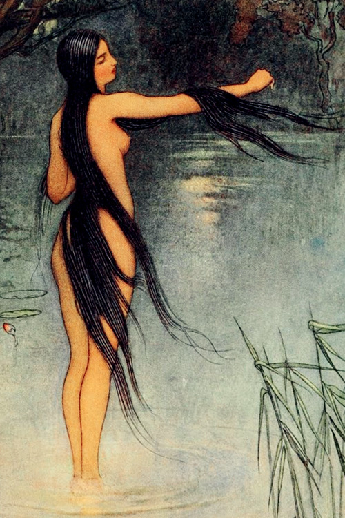 vintagegal:  Illustration by Warwick Goble for Folk-Tales of Bengal by Lal Behari Day (1912) (via) 