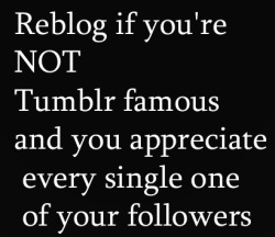 jikuyemanamounaphotography:  pr1mecut4u2suck:  thejaguarr:  bound2bsassy:  I will reblog this 1 million times! I adore I followers *hugs*  Without a doubt.   Thank you all  I appreciate my followers and I try to respond to each fan letter whenever time