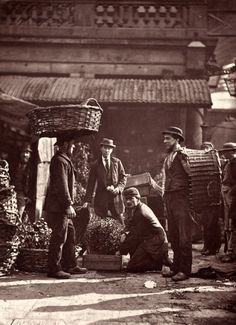VERY BIG baskets - for balancing on your head!(Street life in London, 1876).(source: http://ift.tt/1
