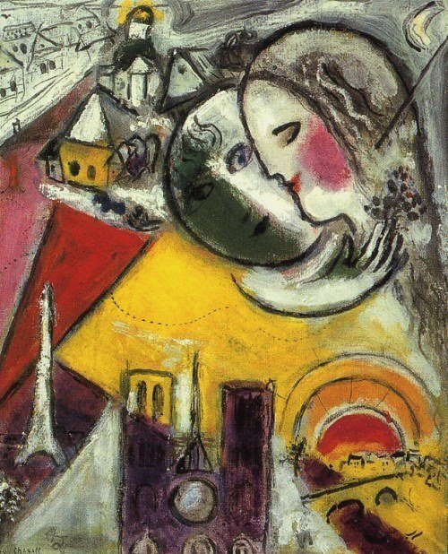 fravery:  “Sunday” (1954) by Marc Chagall
