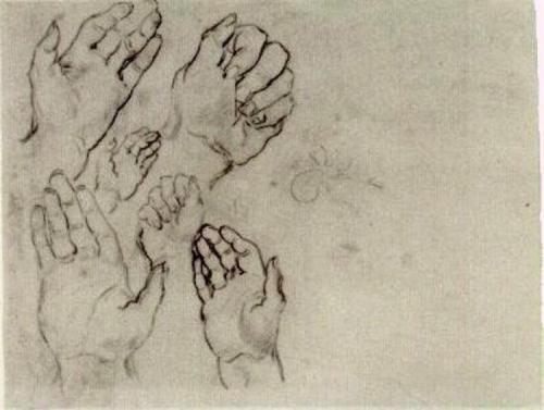 vincentvangogh-art:Hands1885Vincent van Gogh